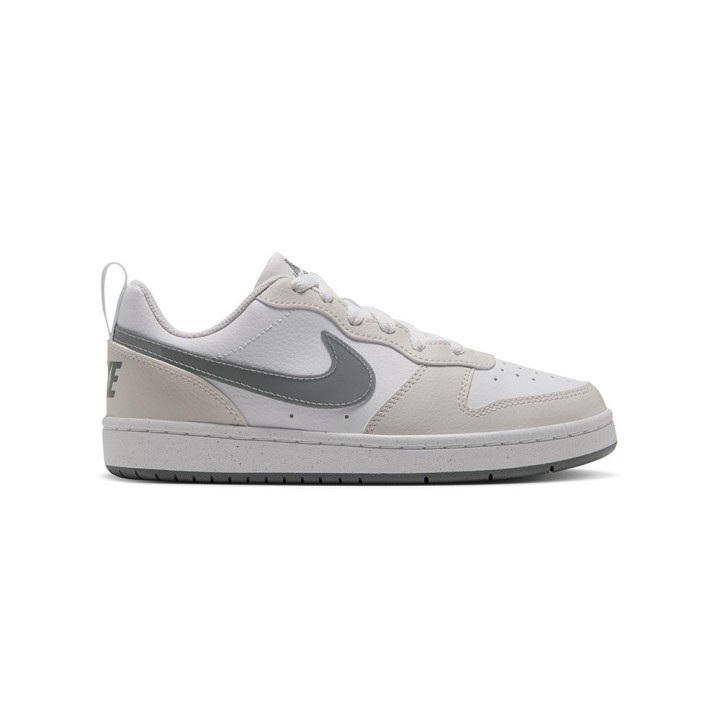 Nike Court Borough Low Gs Bianco Grigio - Sneakers Bambino