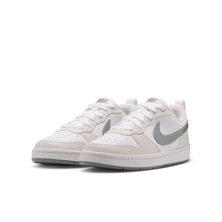 Nike Court Borough Low Gs Bianco Grigio - Sneakers Bambino