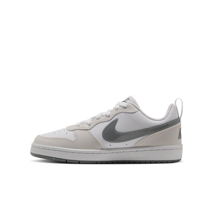 Nike Court Borough Low Gs Bianco Grigio - Sneakers Bambino