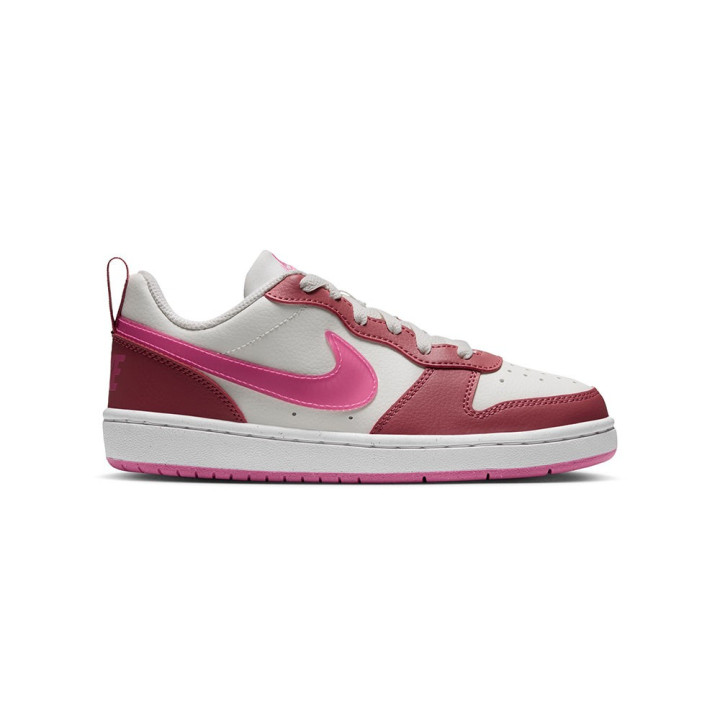 Nike Court Borough Low Gs Avorio Fucsia - Sneakers Bambina