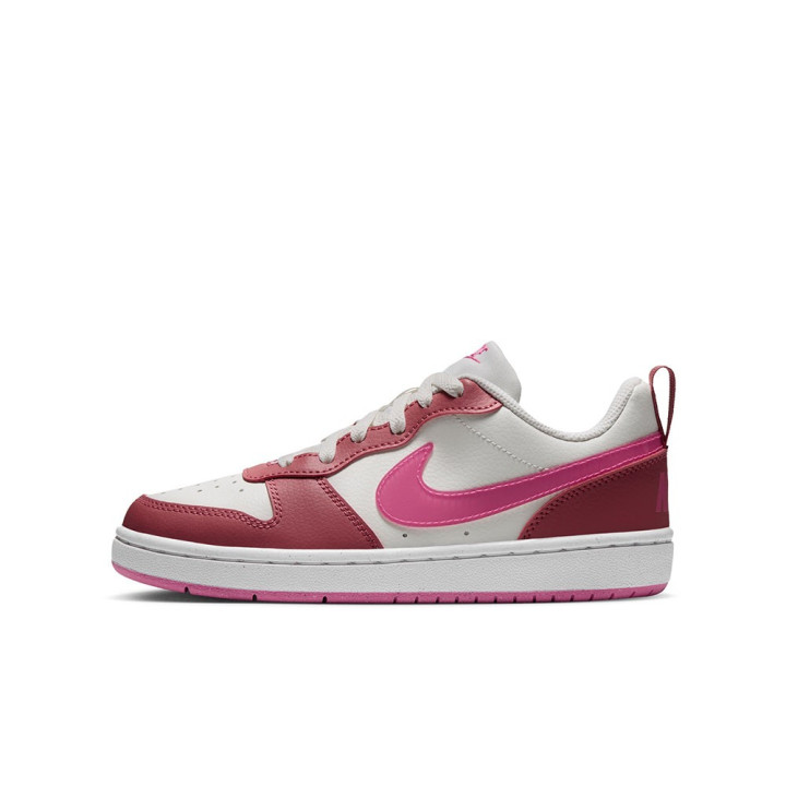 Nike Court Borough Low Gs Avorio Fucsia - Sneakers Bambina