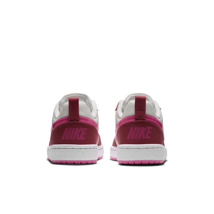 Nike Court Borough Low Gs Avorio Fucsia - Sneakers Bambina