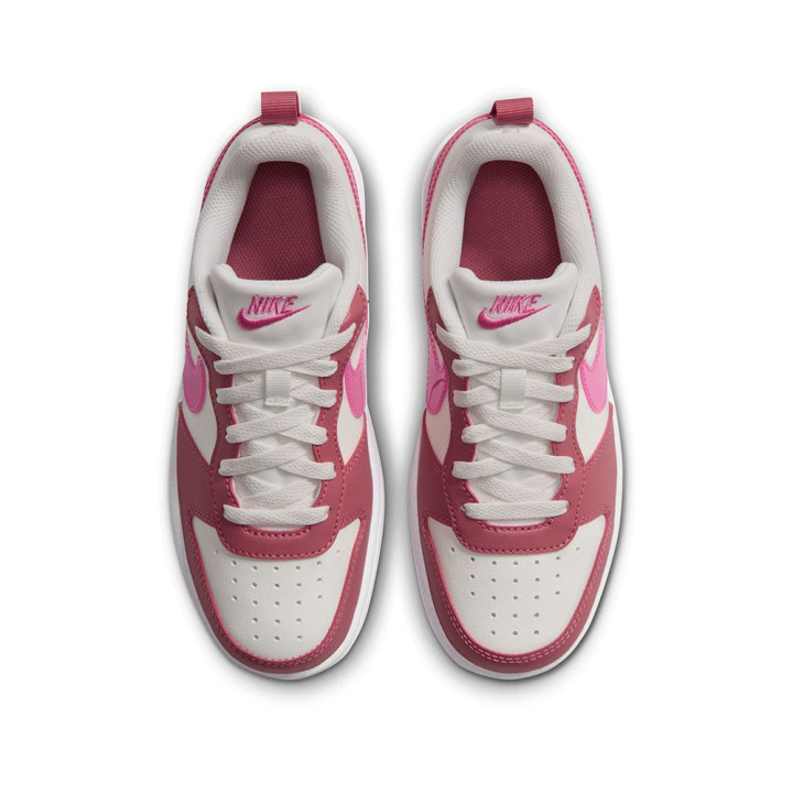 Nike Court Borough Low Gs Avorio Fucsia - Sneakers Bambina