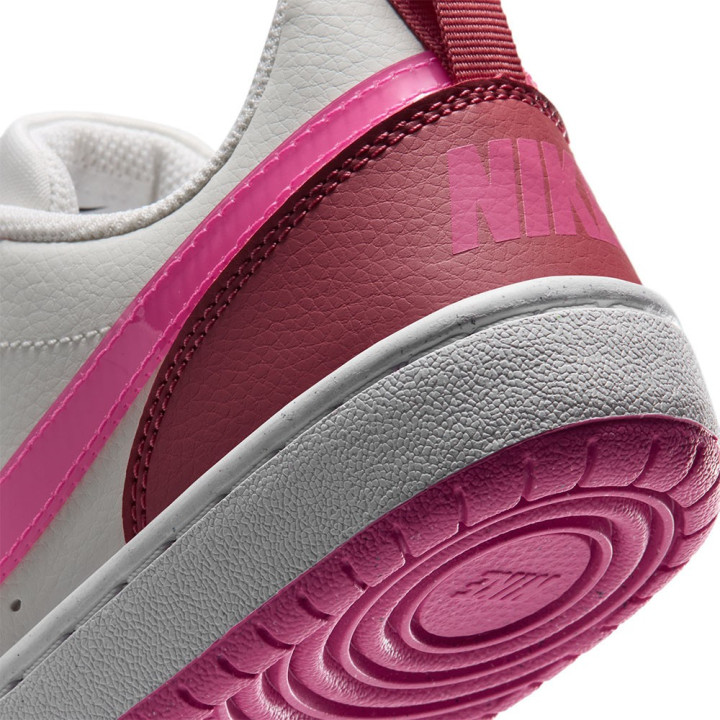 Nike Court Borough Low Gs Avorio Fucsia - Sneakers Bambina