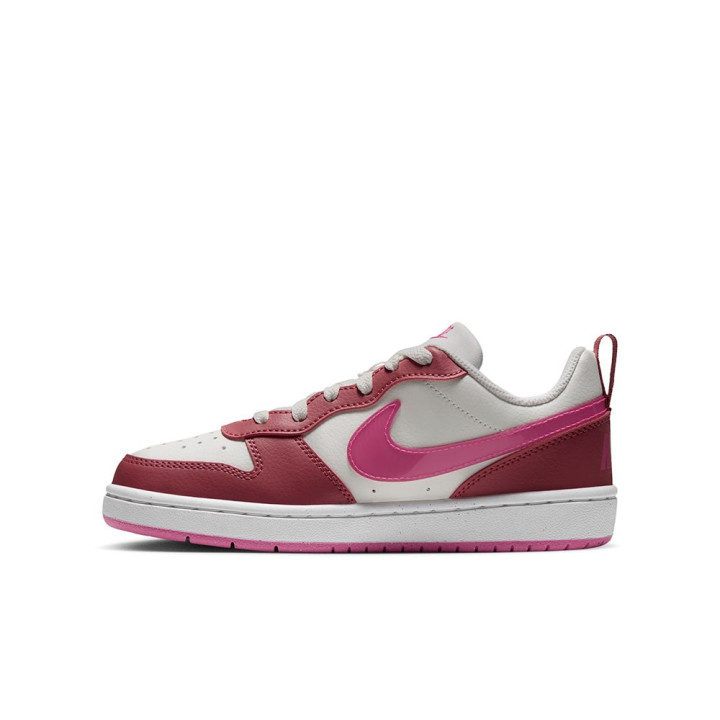 Nike Court Borough Low Gs Avorio Fucsia - Sneakers Bambina
