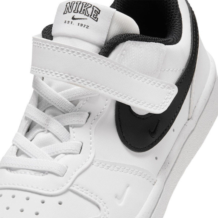 Nike Court Borough Low Brand Ps Bianco Nero - Sneakers Bambino