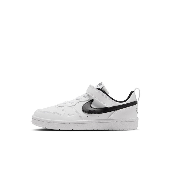 Nike Court Borough Low Brand Ps Bianco Nero - Sneakers Bambino