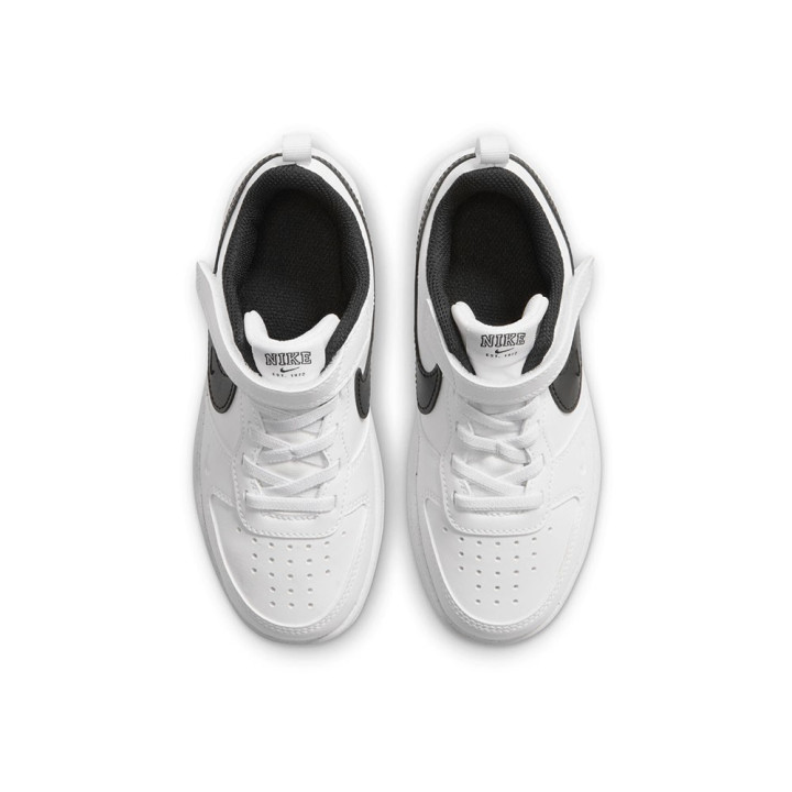 Nike Court Borough Low Brand Ps Bianco Nero - Sneakers Bambino