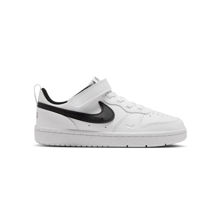 Nike Court Borough Low Brand Ps Bianco Nero - Sneakers Bambino