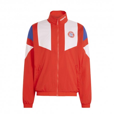 ADIDAS Originals Felpa Fc Bayer Eqt Full Zip Woven Rosso Bianco Uomo