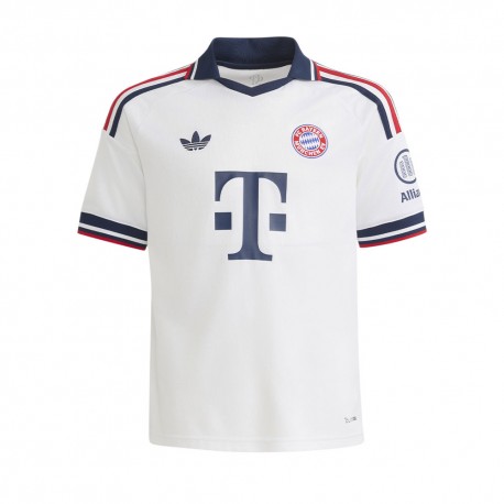 ADIDAS Originals Maglia Calcio Fc Bayern Away 26 27 Bianco Rosso Bambino