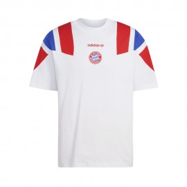 ADIDAS Originals Maglia Maniche Corte Fc Bayern Eqt Bianco Rosso Uomo