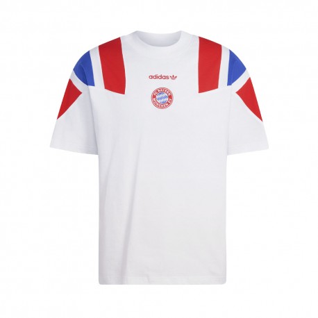 ADIDAS Originals Maglia Maniche Corte Fc Bayern Eqt Bianco Rosso Uomo