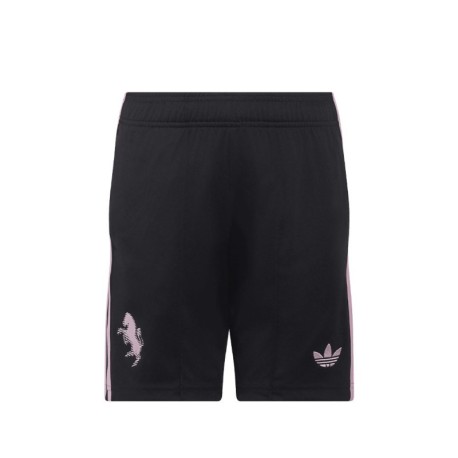 ADIDAS Originals Pantaloncini Calcio Juve Away 26 27 Nero Rosa Bambino