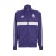 ADIDAS Originals Felpa Real Madrid Full Zip Poly Viola Uomo