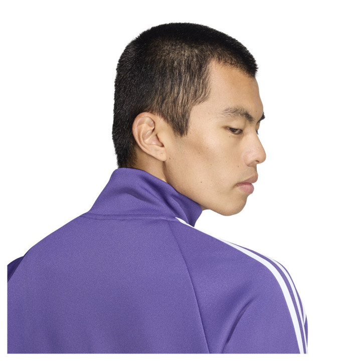 ADIDAS Originals Felpa Real Madrid Full Zip Poly Viola Uomo