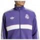ADIDAS Originals Felpa Real Madrid Full Zip Poly Viola Uomo