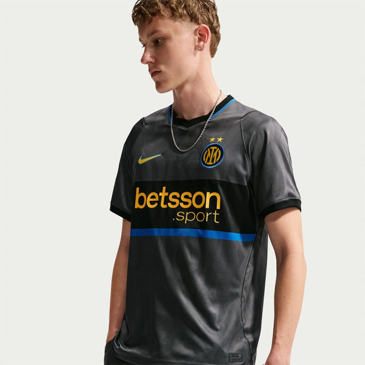 Nike Maglia Calcio Inter Third 26 27 Grigio Nero Uomo