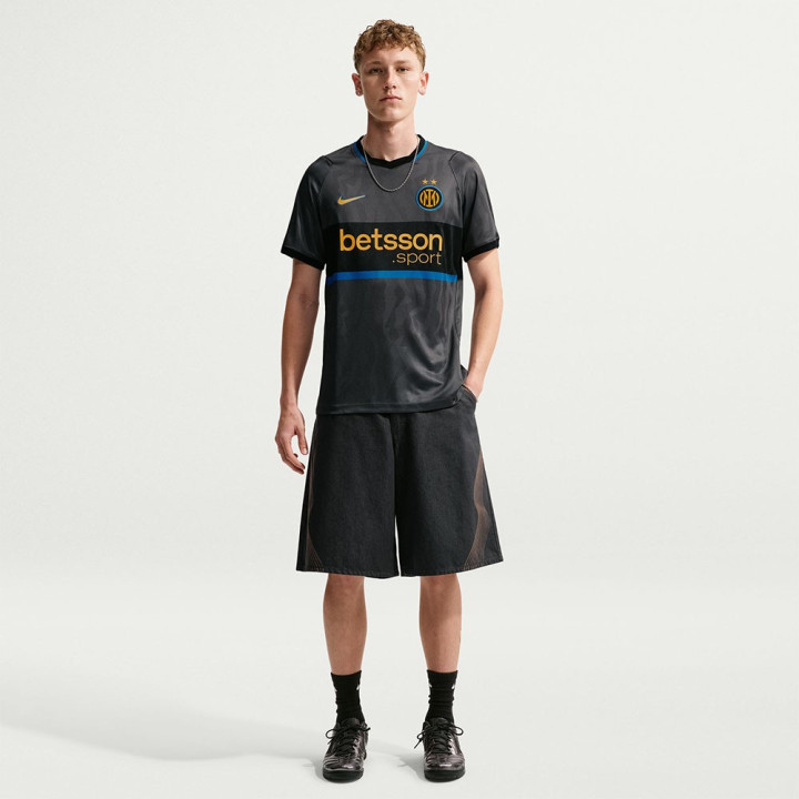 Nike Maglia Calcio Inter Third 26 27 Grigio Nero Uomo