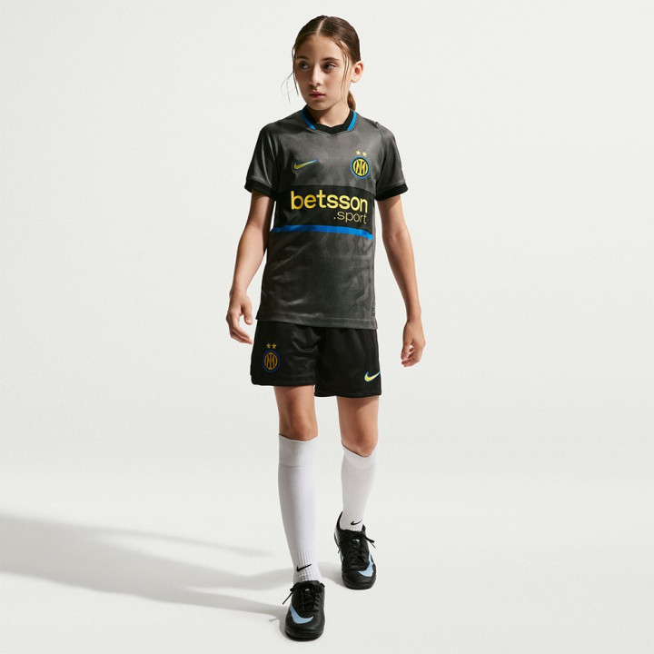 Nike Maglia Calcio Inter Third 26 27 Grigio Nero Bambino