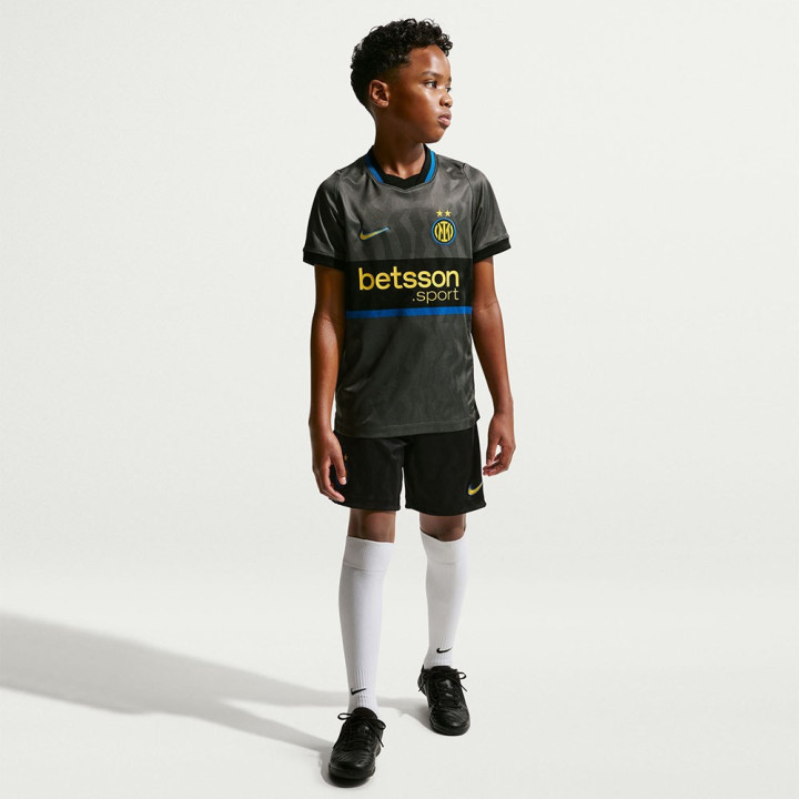 Nike Maglia Calcio Inter Third 26 27 Grigio Nero Bambino