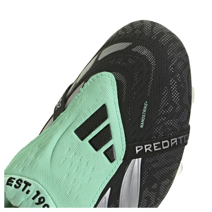 ADIDAS Predator Elite Ft Fg Nero Argento - Scarpe Da Calcio Uomo