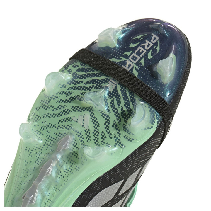 ADIDAS Predator Elite Ft Fg Nero Argento - Scarpe Da Calcio Uomo