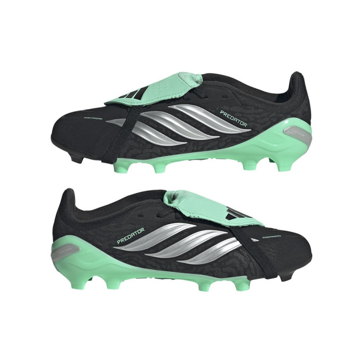 ADIDAS Predator Elite Ft Fg Nero Argento - Scarpe Da Calcio Bambino