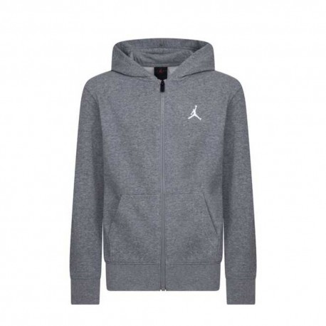 Nike Felpa Palestra Full Zip Brooklyn Grigio Bambino