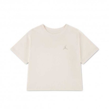 Nike Jordan T-Shirt Palestra Bianco Bambina