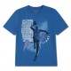 Nike T-Shirt Palestra Hang Time Blu Bambino