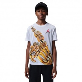 Nike Jordan T-Shirt Palestra Skeleton Bianco Bambino