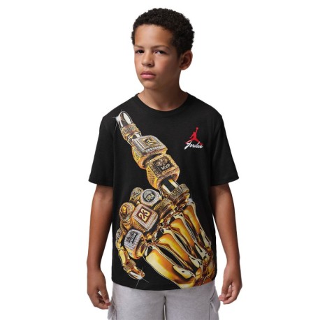 Nike Jordan T-Shirt Palestra Skeleton Nero Bambino