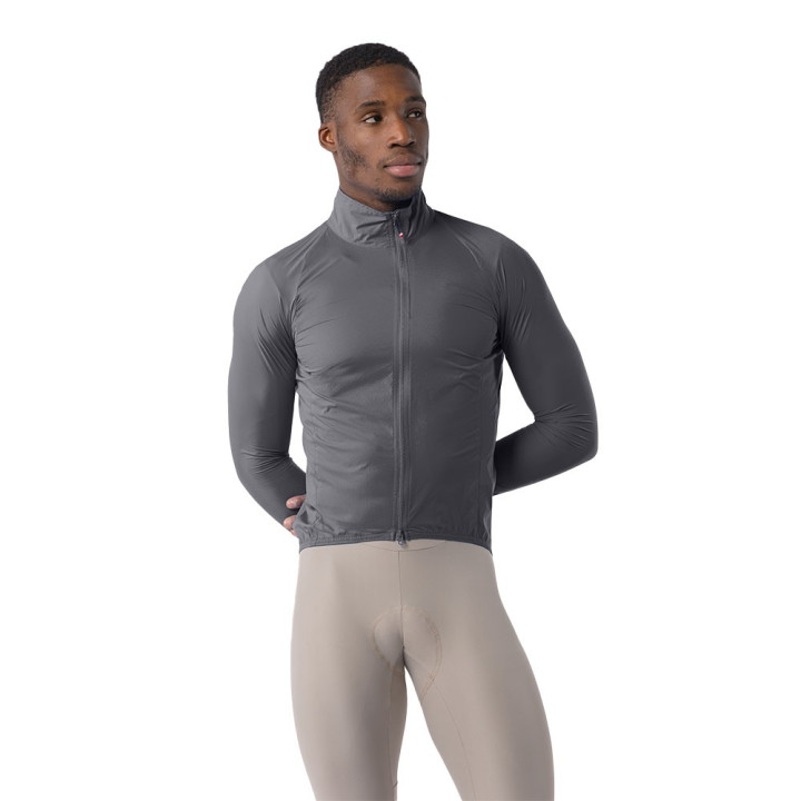 Castelli Giacca Ciclismo Transition Air Smoky Grigio Uomo