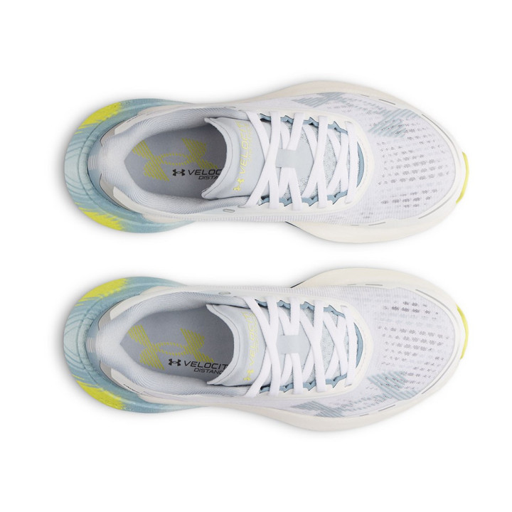 Under Armour Ua Velociti Distance Bianco Metallic Blu Fog - Scarpe Running Donna