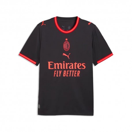 Puma Maglia Calcio Ac Milan Third Replica 26 27 Grigio Rosso Uomo