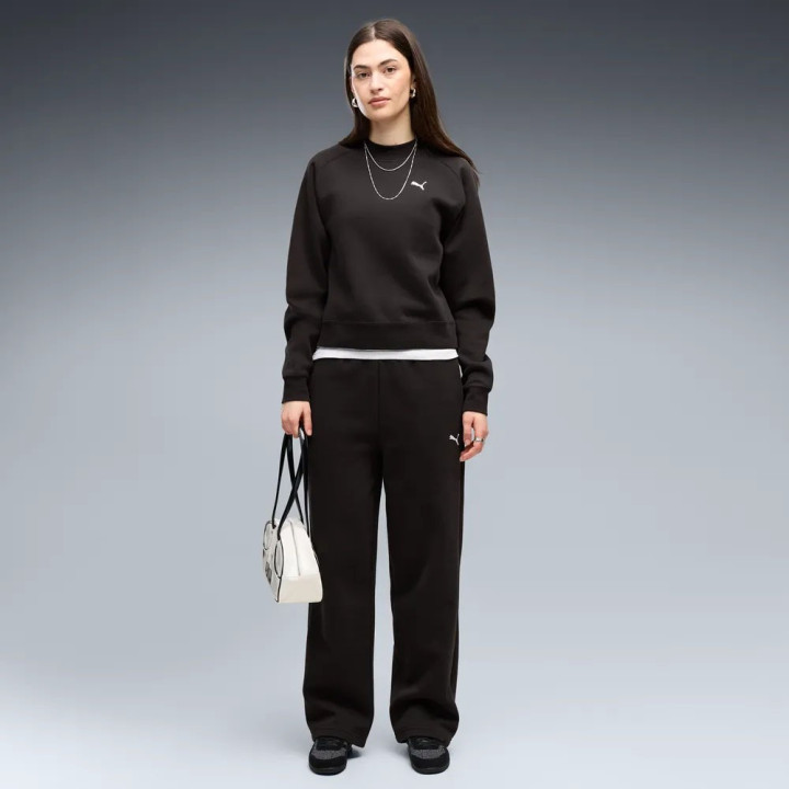 Puma Tuta Sportiva C Felpa Palestra Girocollo Nero Donna