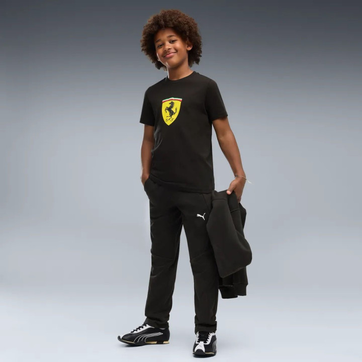 Puma T-Shirt Palestra Ferrari Colored Shield Nero Bambino