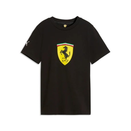 Puma T-Shirt Palestra Ferrari Colored Shield Nero Bambino