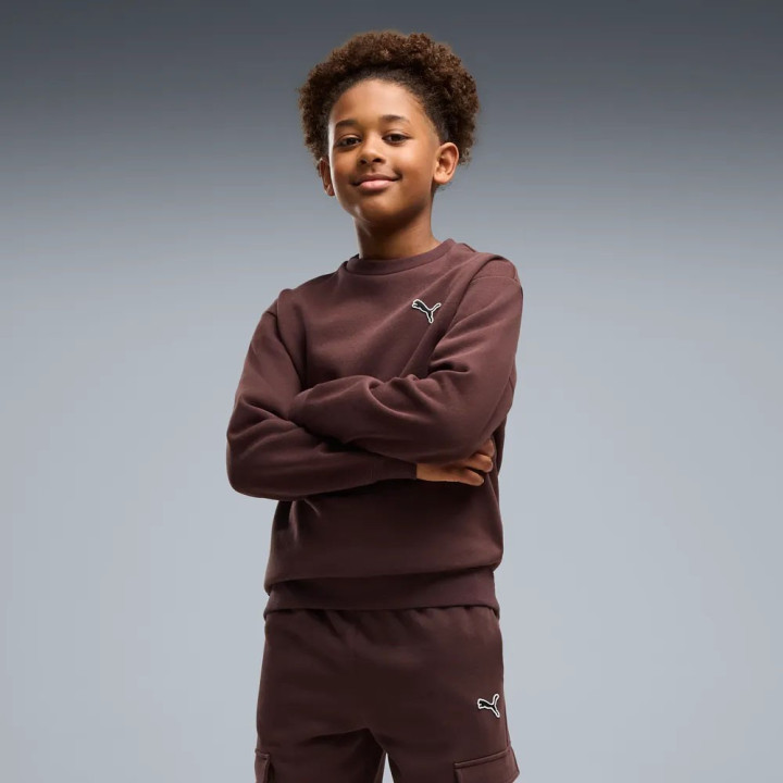 Puma Tuta Sportiva Felpa Palestra Girocollo Moro Bambino