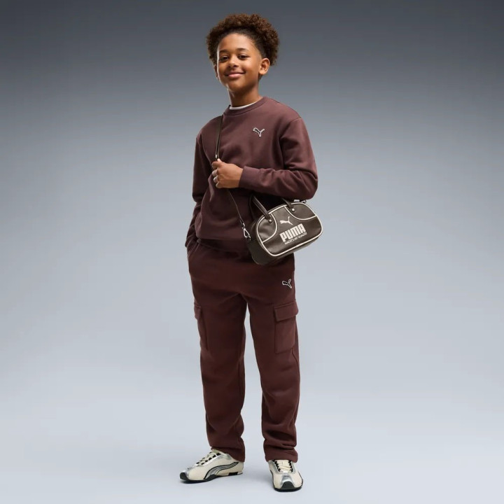 Puma Tuta Sportiva Felpa Palestra Girocollo Moro Bambino