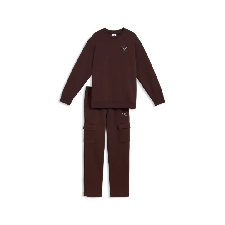 Puma Tuta Sportiva Felpa Palestra Girocollo Moro Bambino
