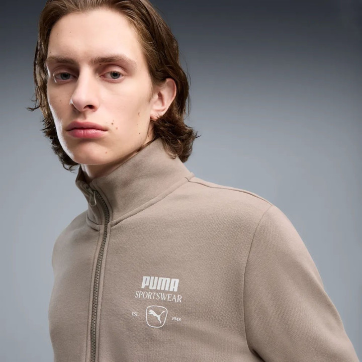 Puma Tuta Sportiva Beige Uomo