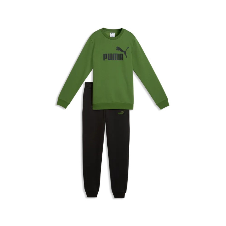 Puma Tuta Sportiva Felpa Palestra Girocollo Nero Bambino