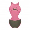 Arena Costume Piscina Big Logo Verde Fucsia Donna