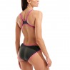 Arena Costume Piscina Big Logo Verde Fucsia Donna