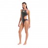 Arena Costume Piscina Big Logo Verde Fucsia Donna