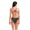 Arena Costume Piscina Big Logo Verde Fucsia Donna
