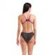 Arena Costume Piscina Big Logo Verde Fucsia Donna