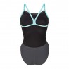 Arena Costume Piscina Team Challenge Solid Antracite Water Donna